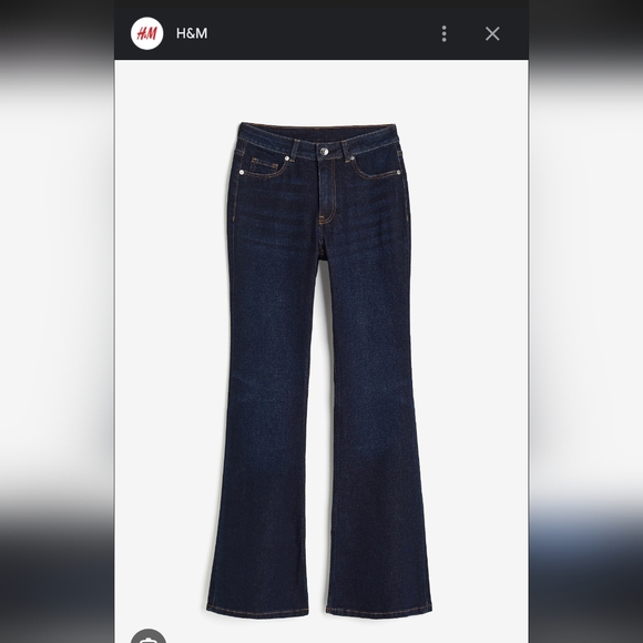 H&M Denim - Low Waist Flare Jean Denim